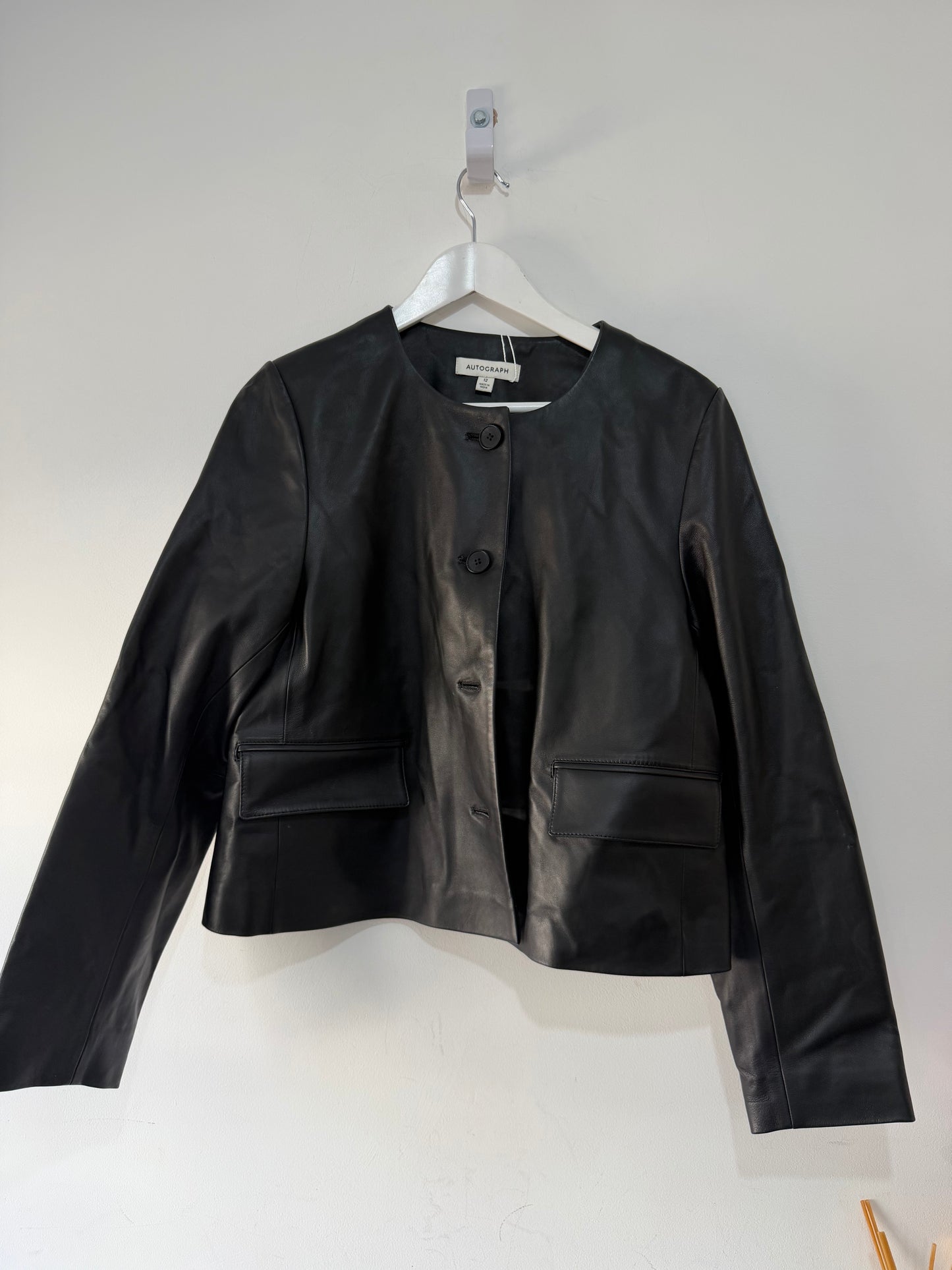 Preloved Autograph Leather Jacket, 12