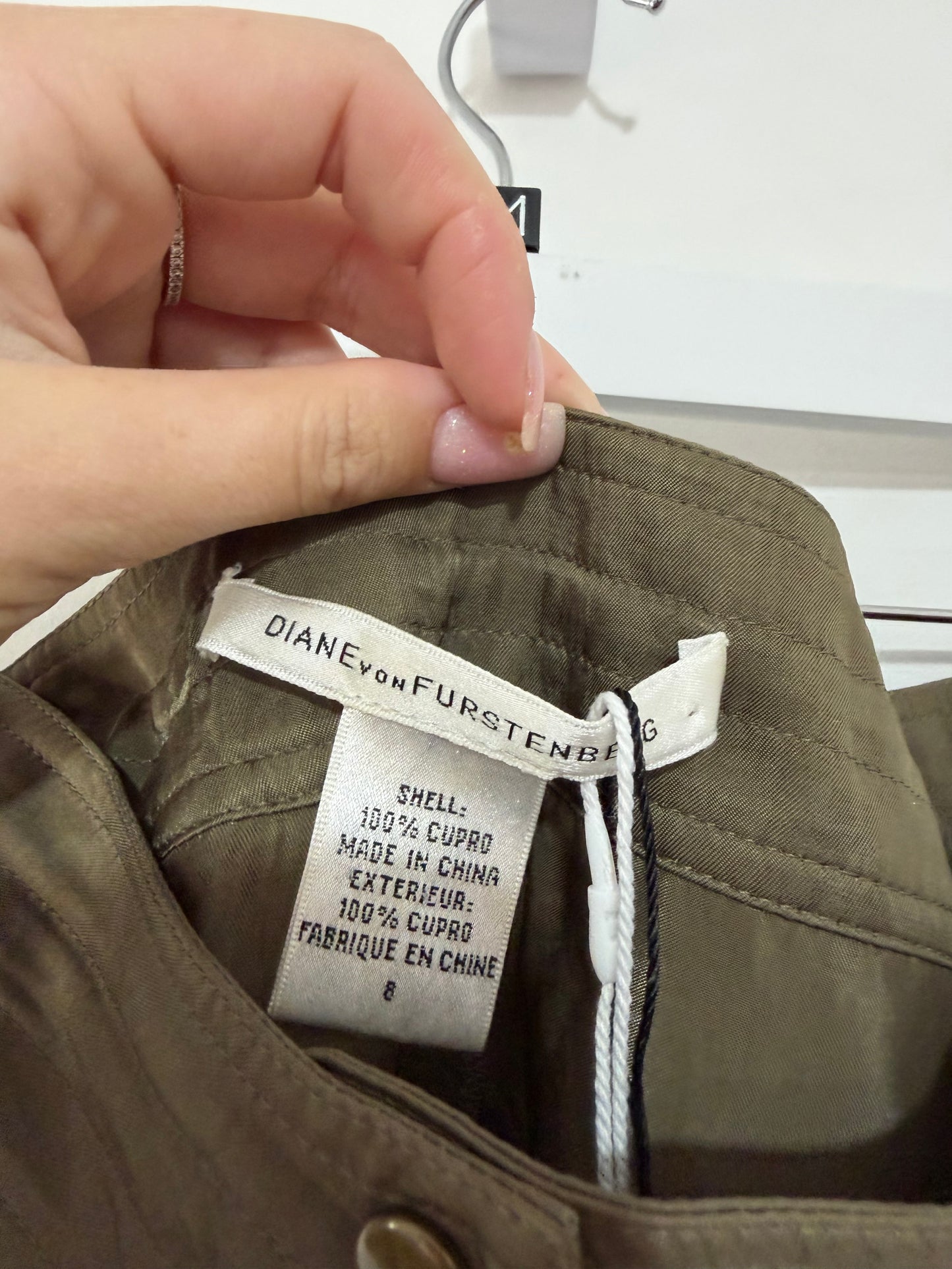 Pre-owned, Khaki Diane Von Furstenburg Cargos, Size UK 12