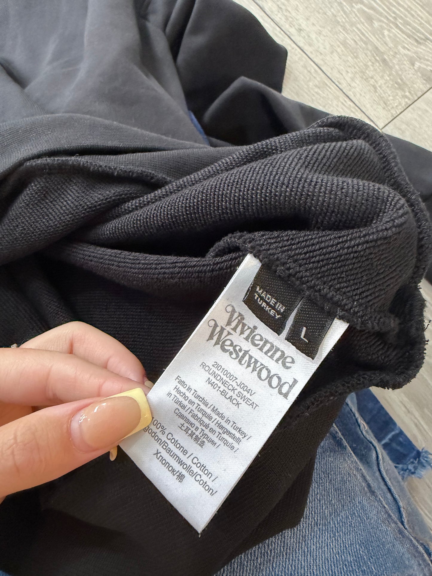Preloved Black Vivienne Westwood Jumper, Large