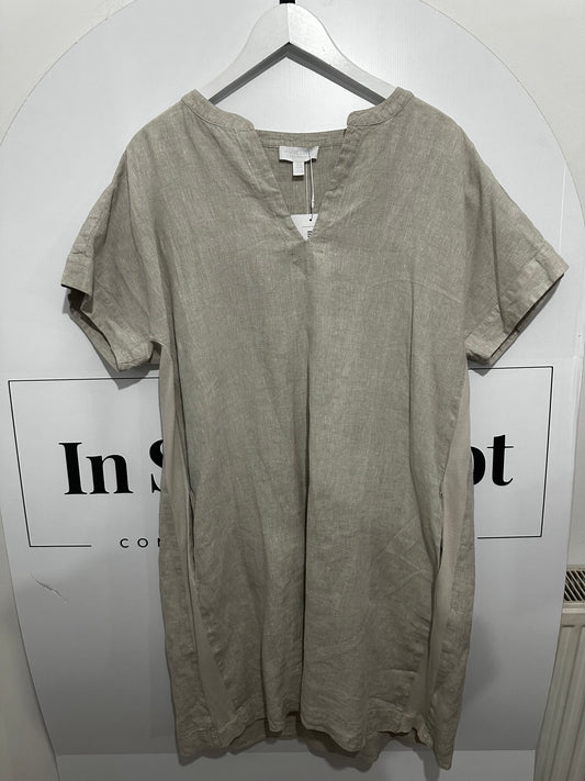 Beige White Label The White Company Linen Dress, Size 18