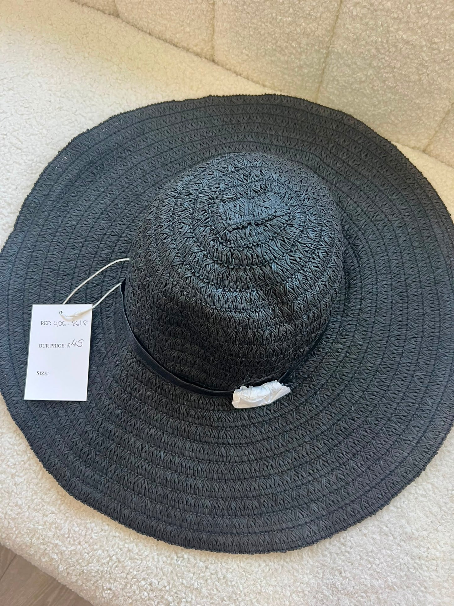Preloved Black Melissa Obabash Hat