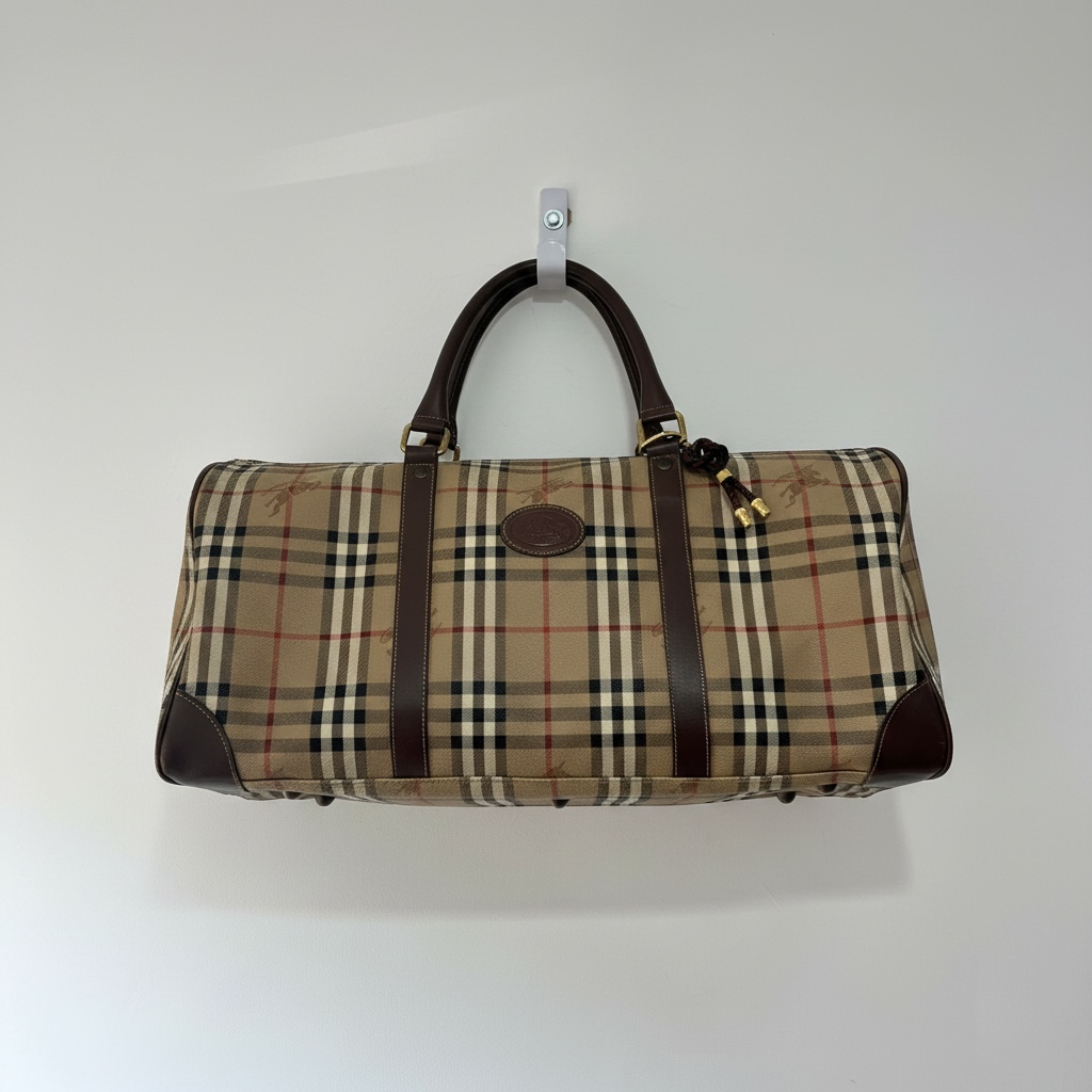 Pre loved tartan Burberry Bag