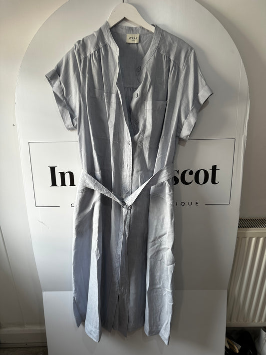 Light Blue WRAP Dress, 18