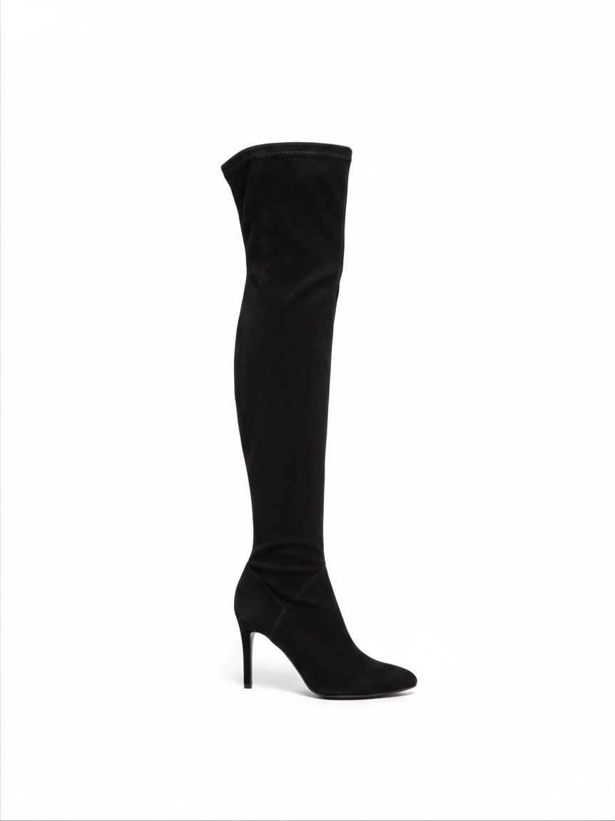 Preloved Karen Millen Knee High Boots, Size 5 Black