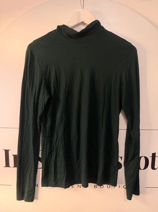Green AKRIS Turtleneck, Size 10