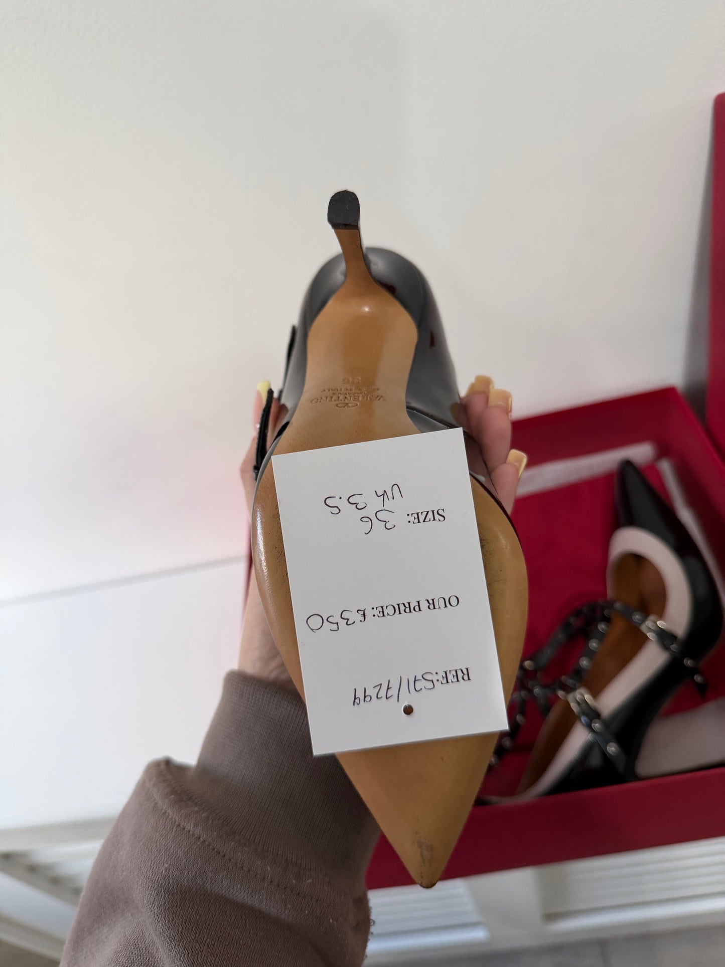 Pre-owned black Valentino Heels, Size 36 Uk 3.5