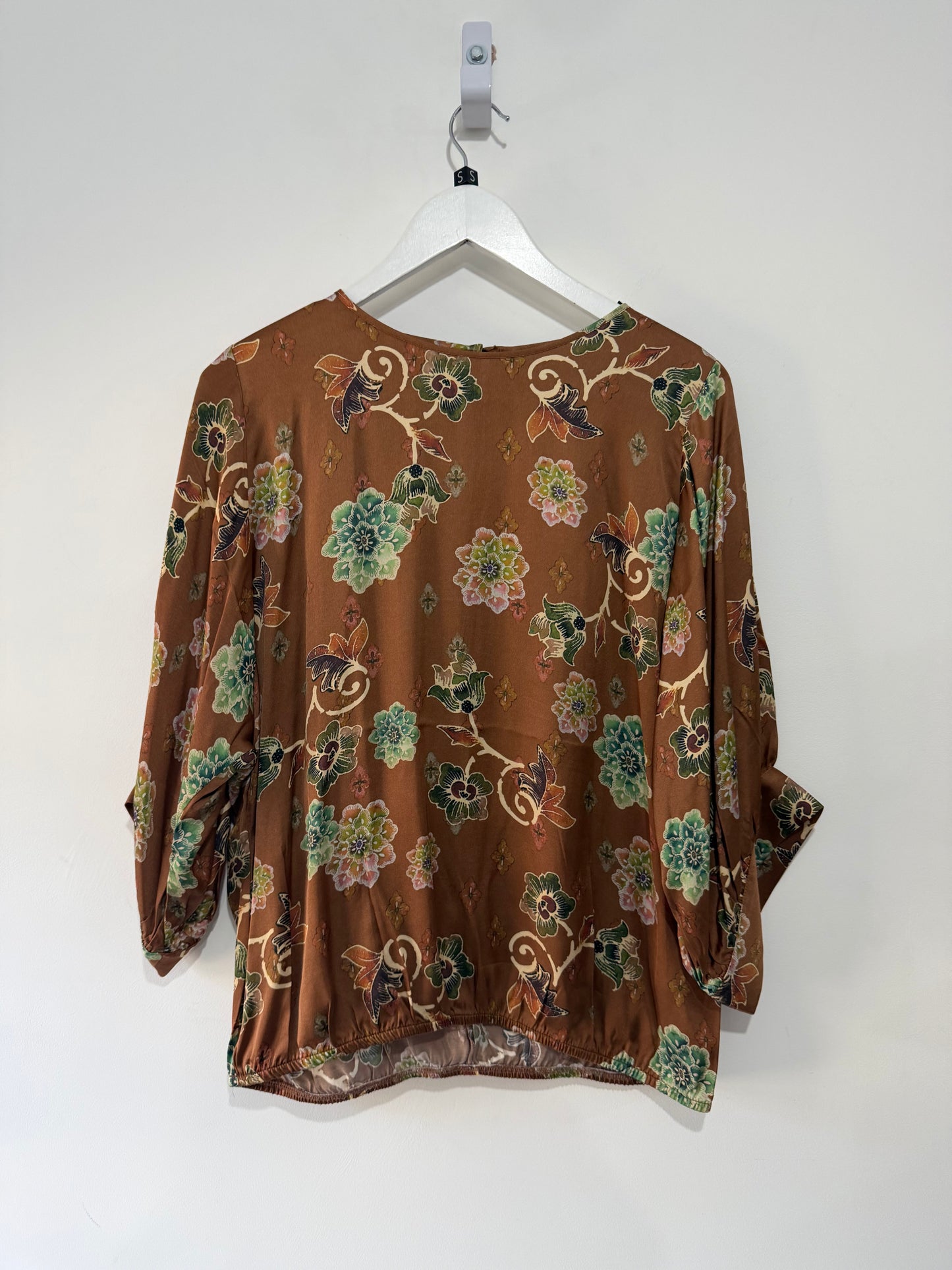 Pre Owned Brown Floral Summum Amsterdam Top, 8