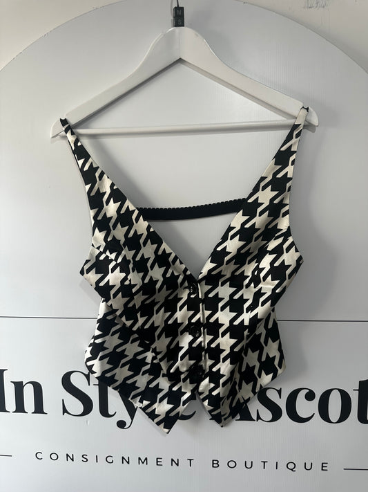 Houndstooth D&G Vintage Top, Size Medium