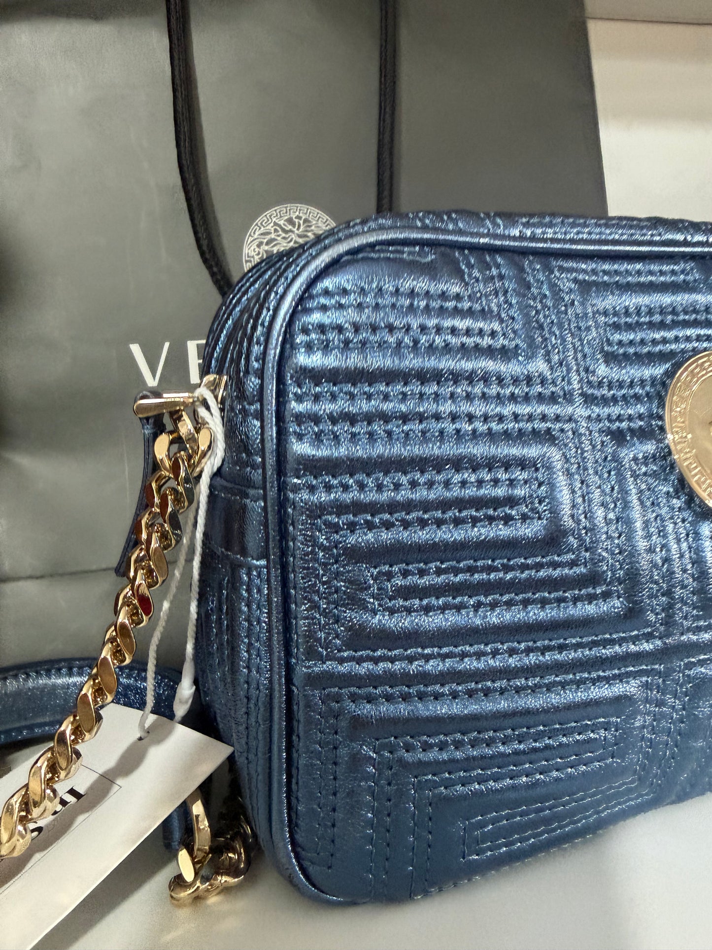 Blue Versace Bag