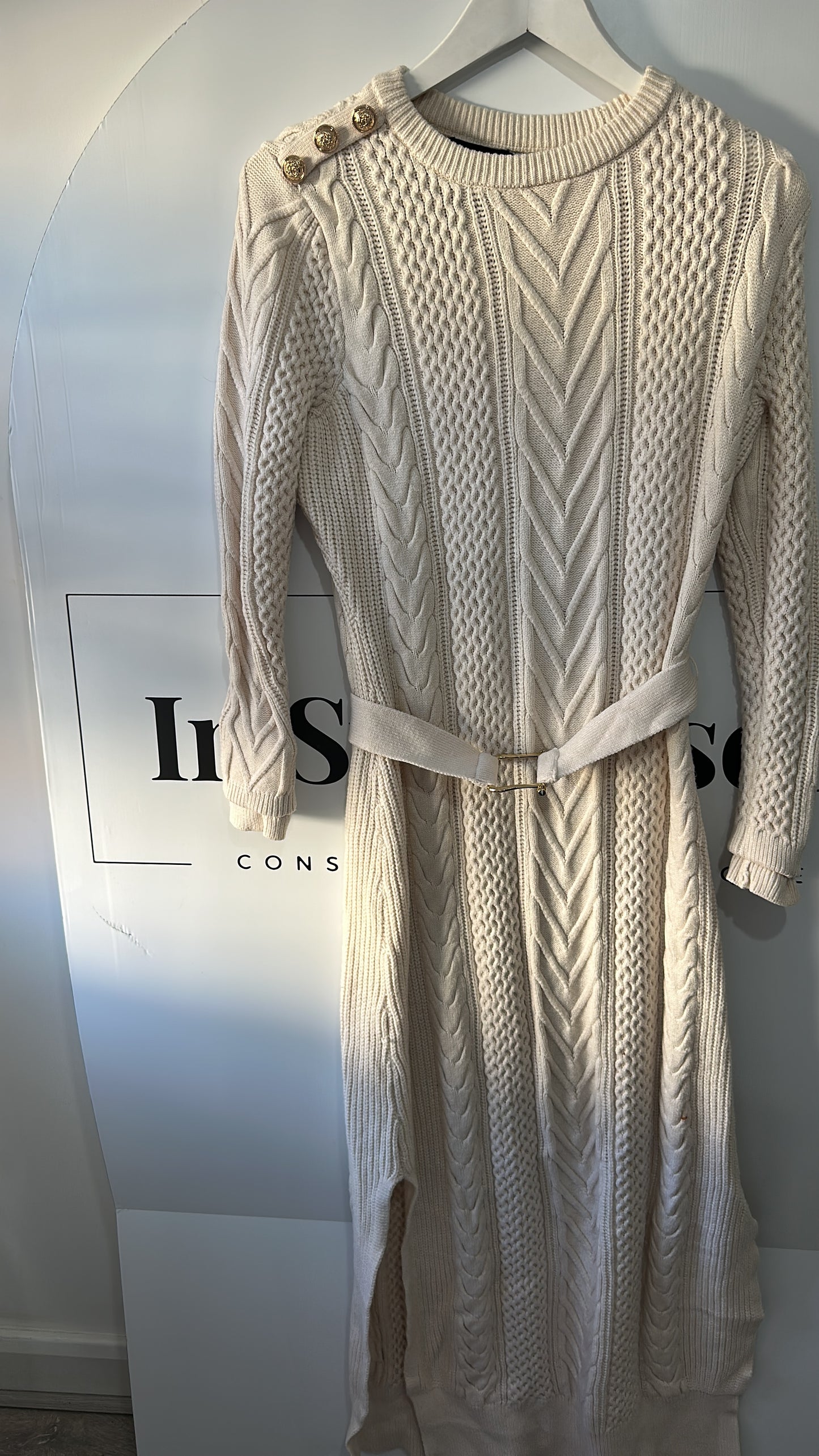 Cream Karen Millen Dress, 8