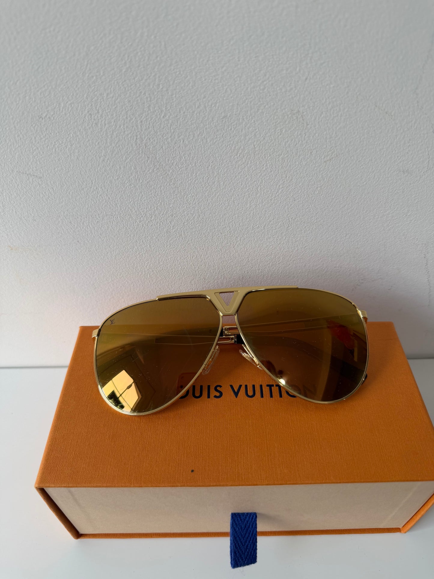 Preloved, Gold Louis Vuitton Sunglasses
