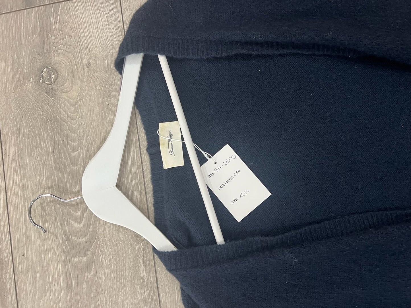 Navy American Vintage Cardigan, XS/S