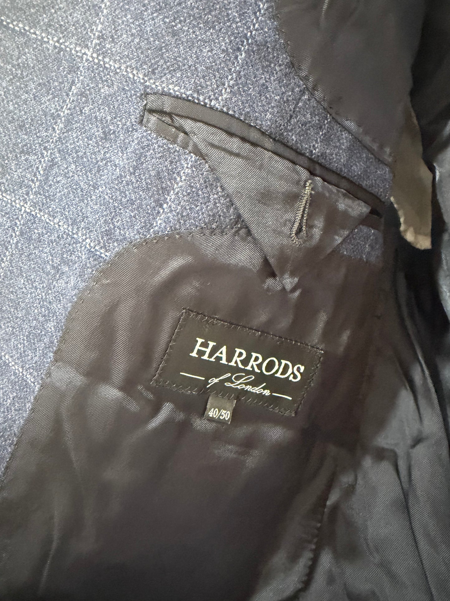 Preloved Harrods Mens blazer 40/50 Navy