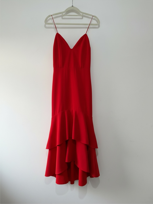 Preloved, Red  Alice + Olivia Dress, UK 4