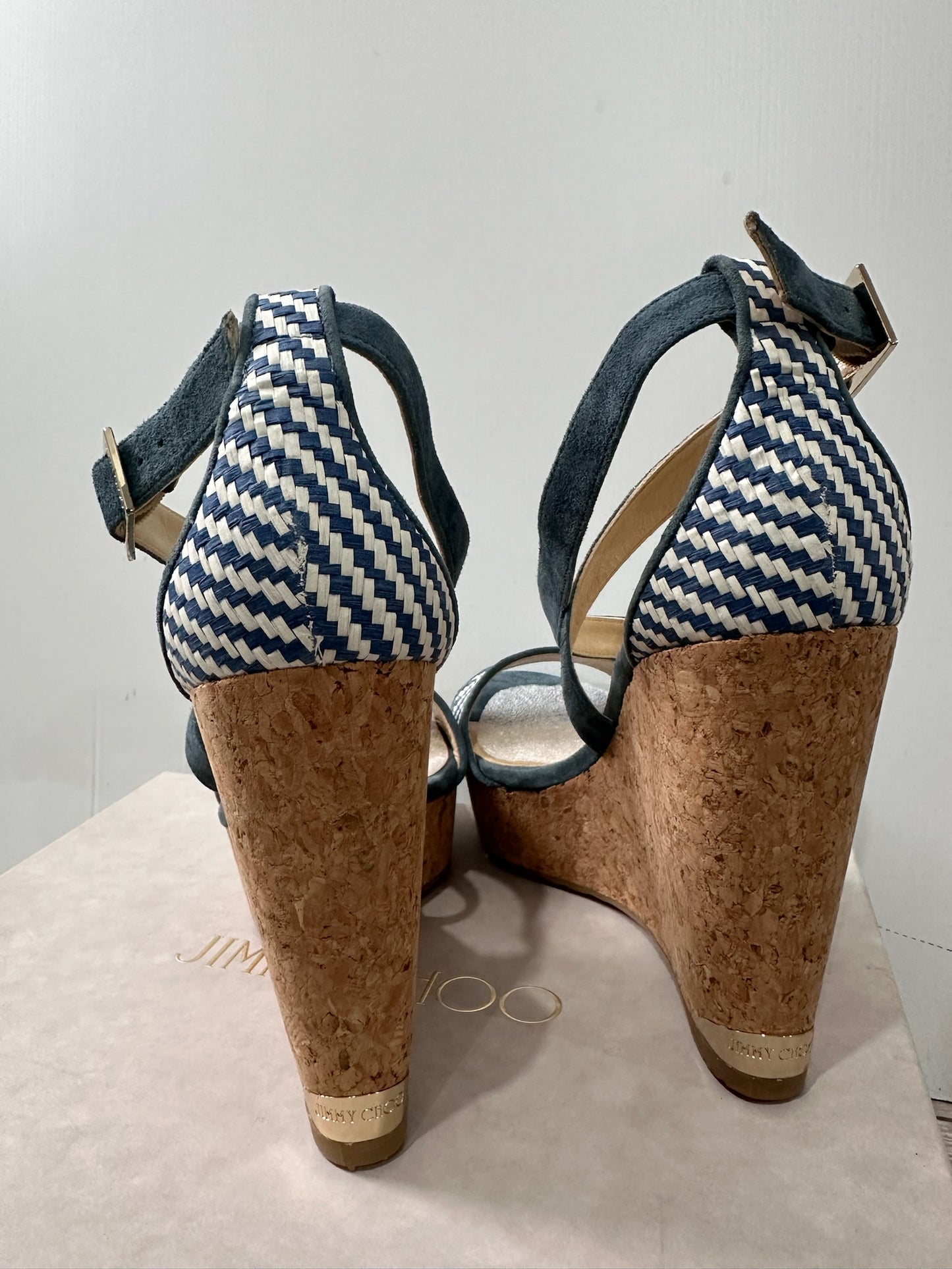 Blue Jimmy Choo Wedges, 7