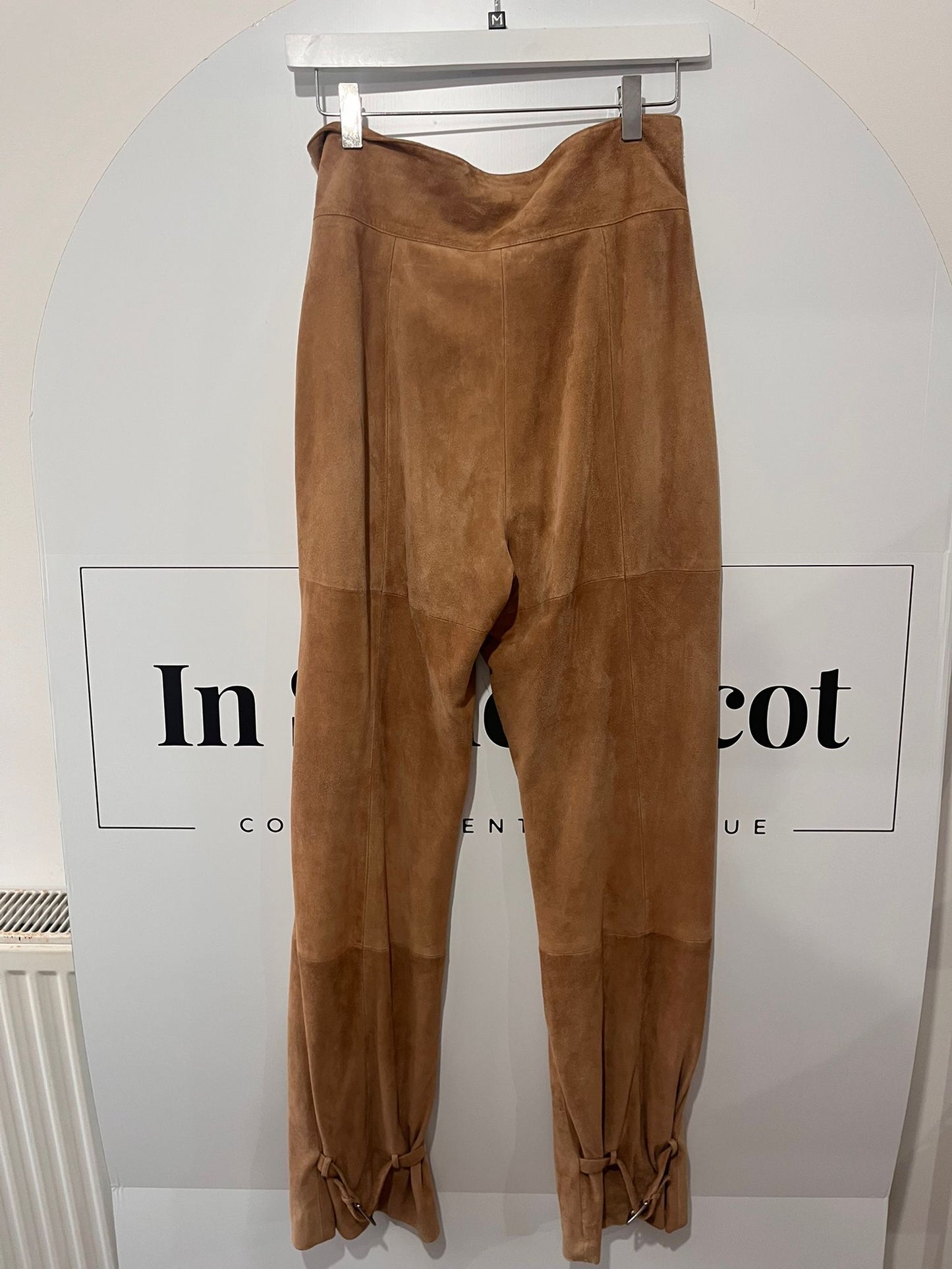 Brown Armani Suede Trousers, 10-12