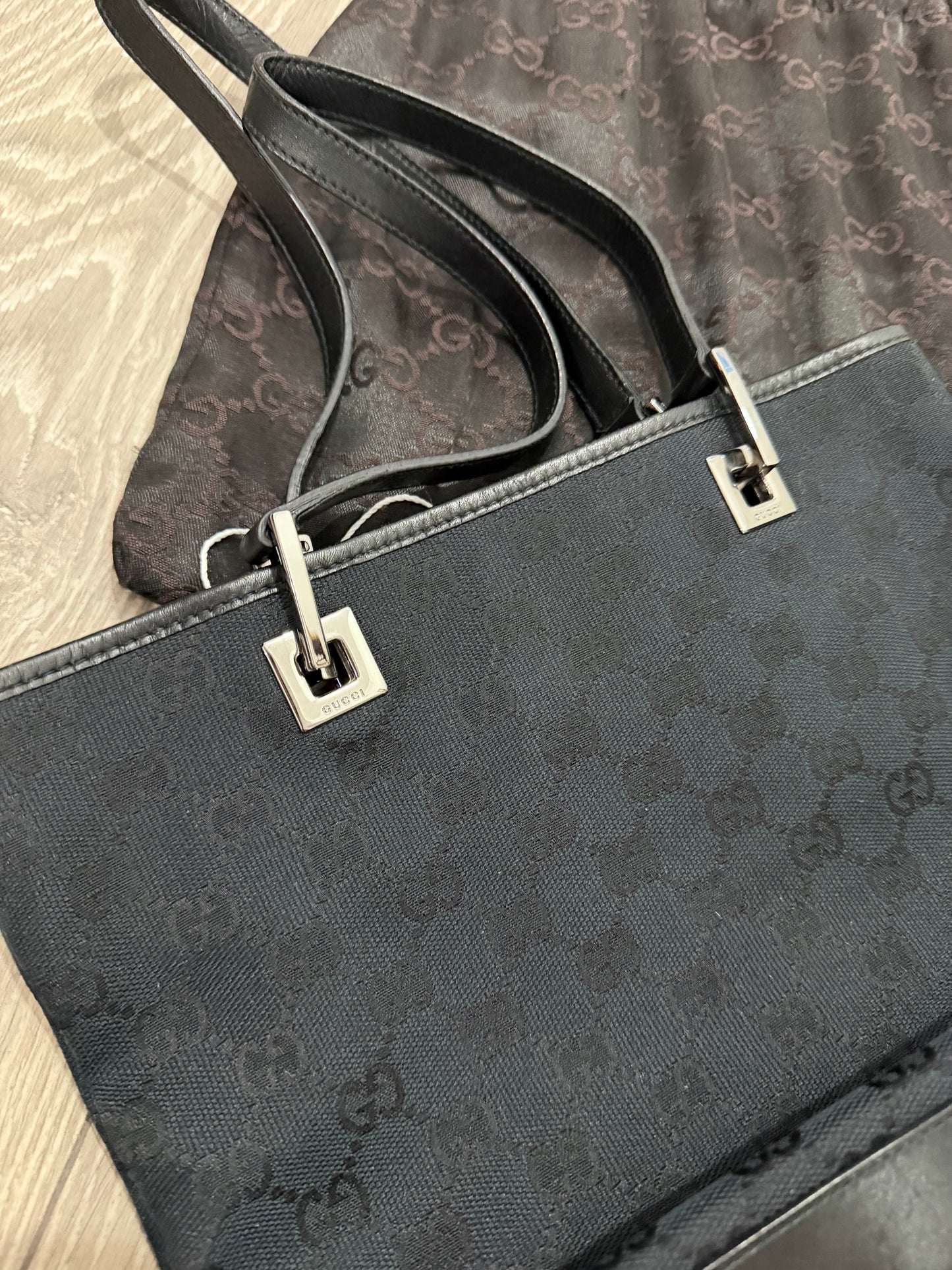 Black Gucci Small tote bag, Canvas