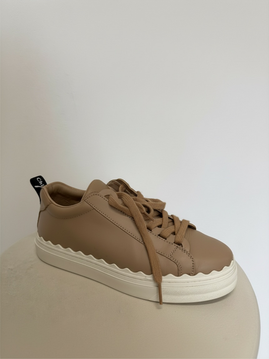 Preloved Chloe Trainers Size 6 - 39 Tan