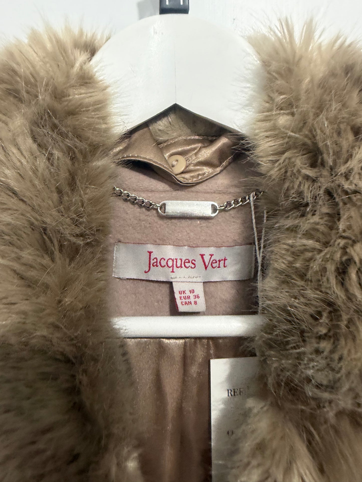 Dusky Pink Jacques Vert Wool and Cashmere Coat, Size 10