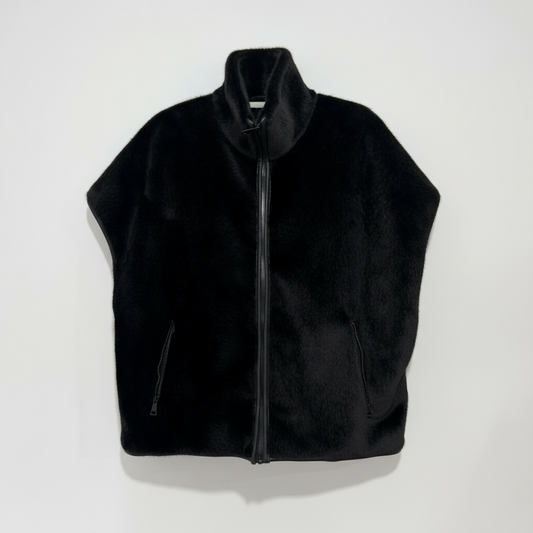 Pre-owned, Black Faux Fur James Lakeland Sleeveless Jacket, One Size