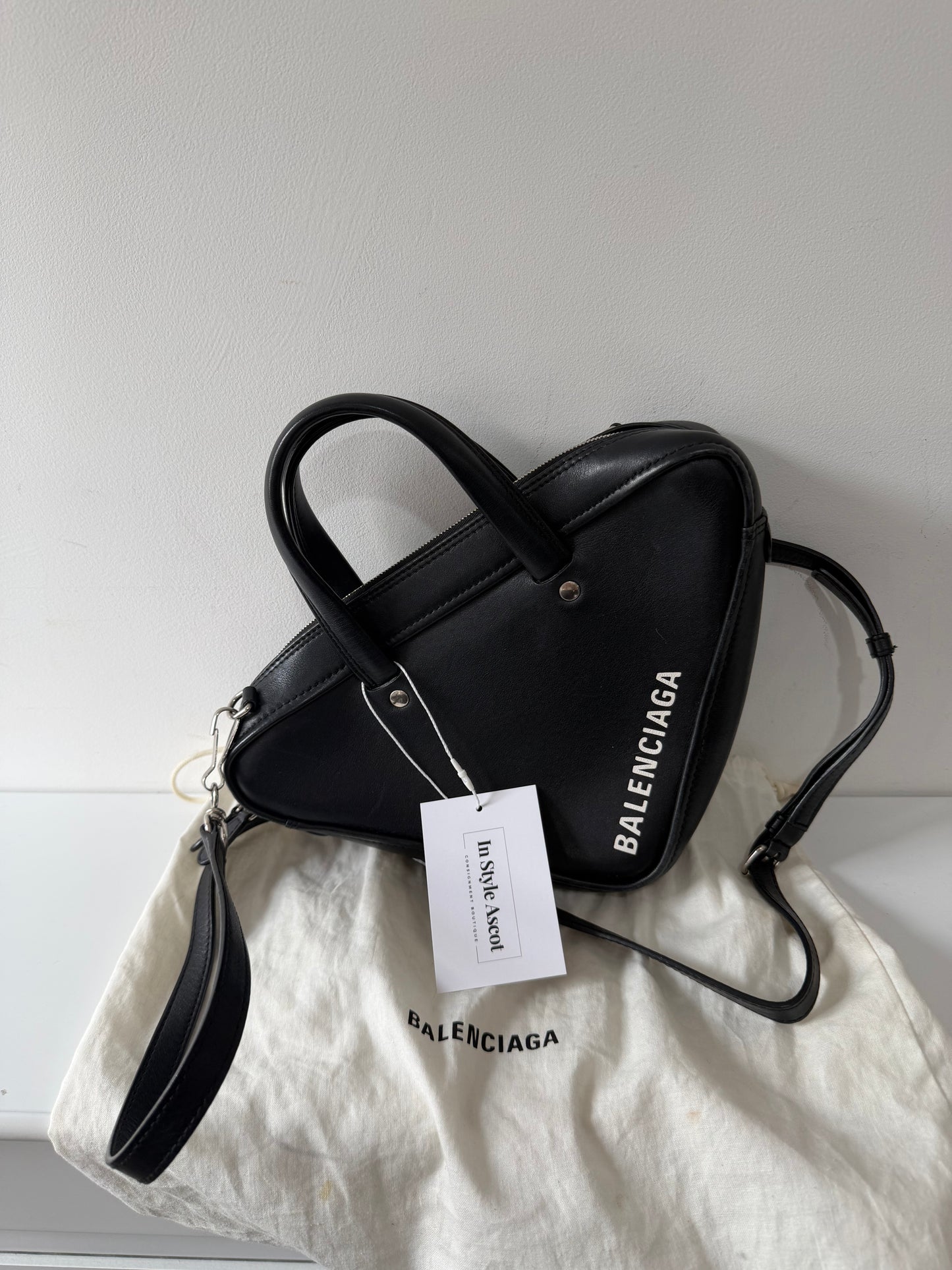 Preloved, Black with Silver hardware Balenciaga Handbag