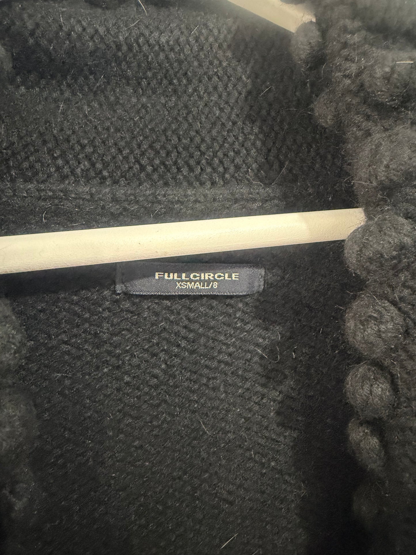 Black Full Circle Cardigan, Small