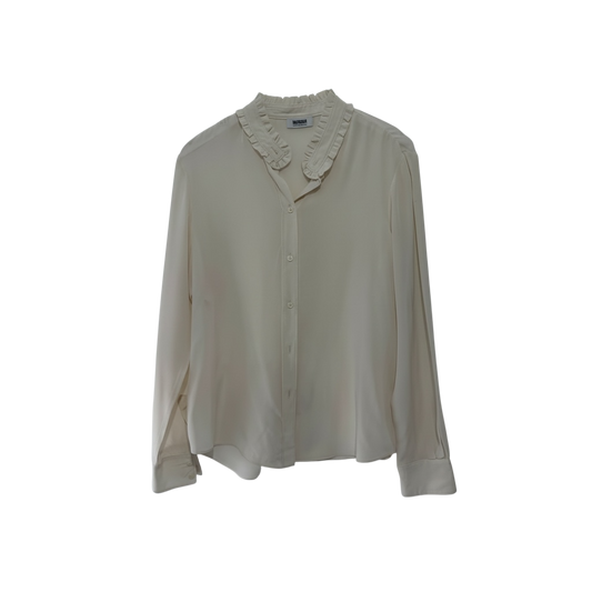 Pre-owned Off-white Moschino Blouse, Size 14 fits M