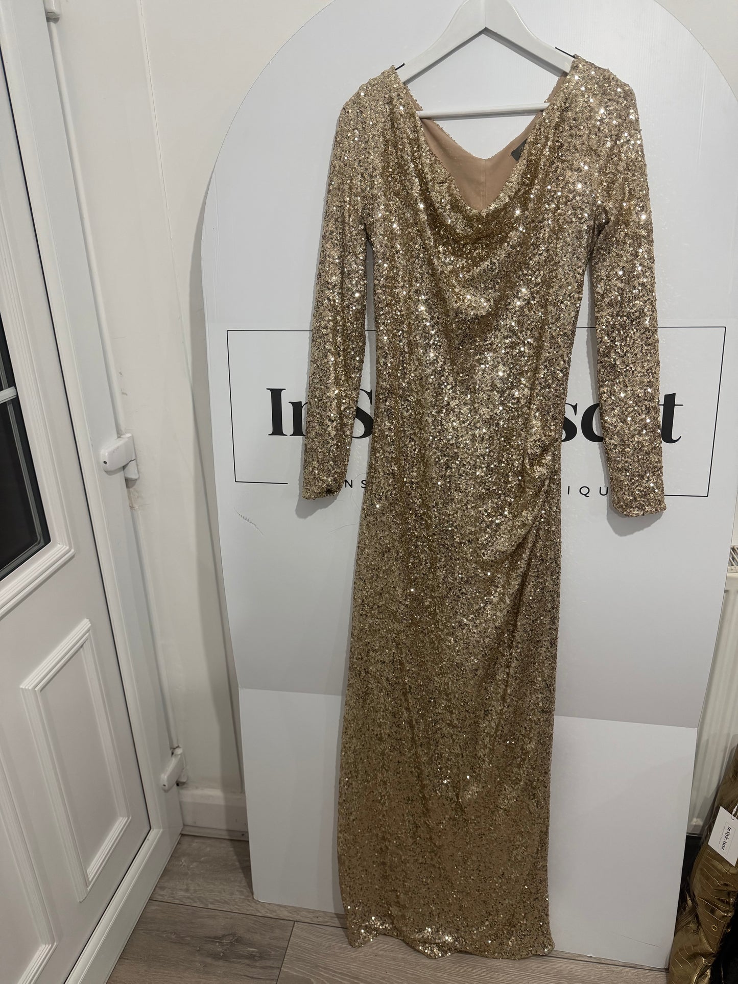 Gold Bombshell London Ballgown, Size 14