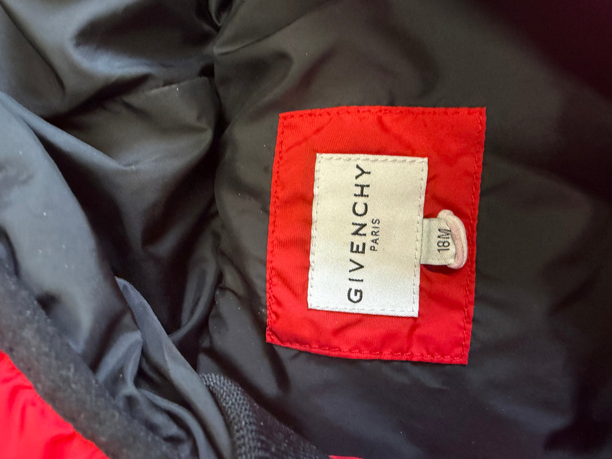 Preloved Givenchy Kids Coat Age 18 months Red