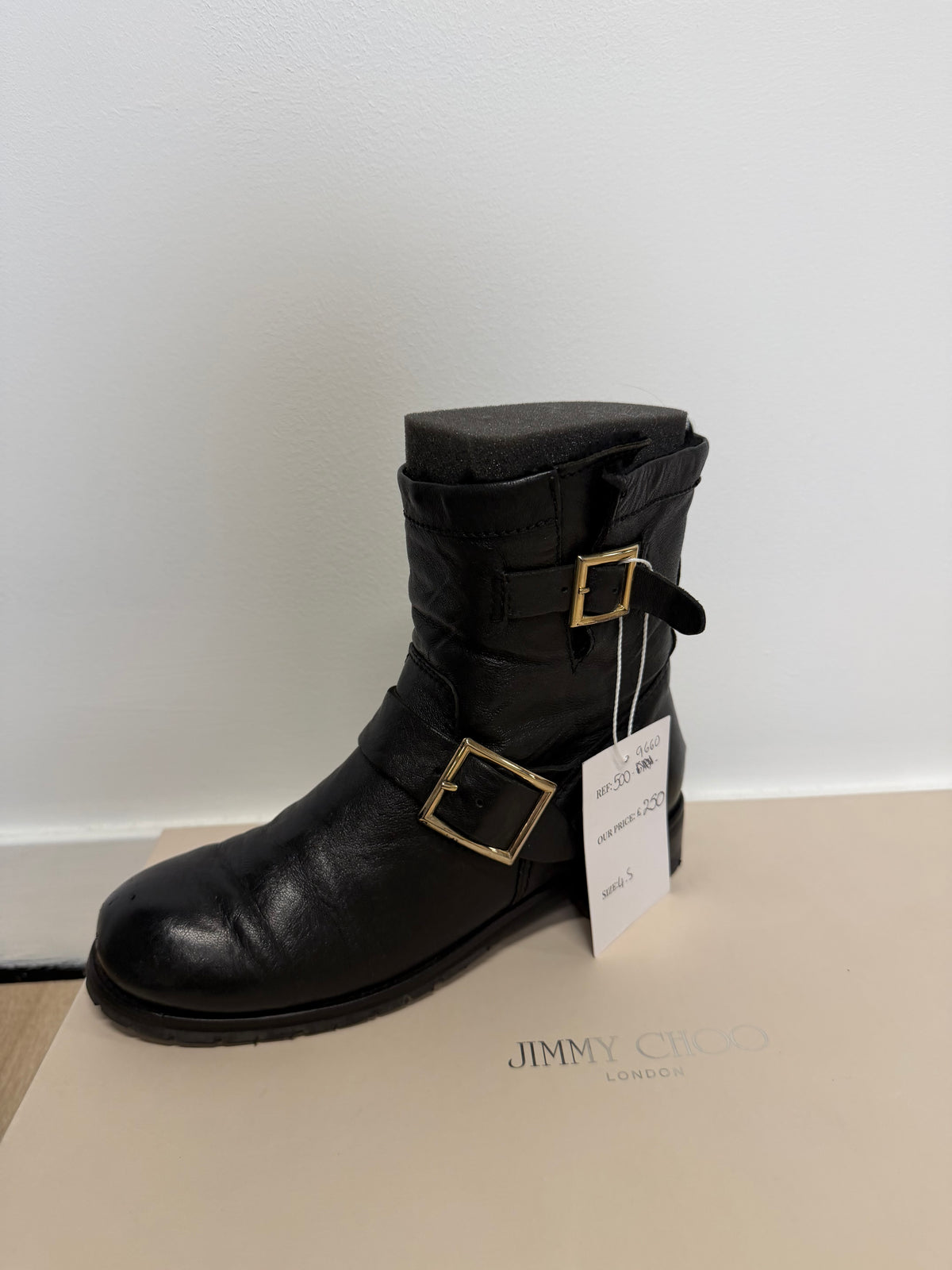 Preloved Jimmy Choo Boots Size 4.5 Black
