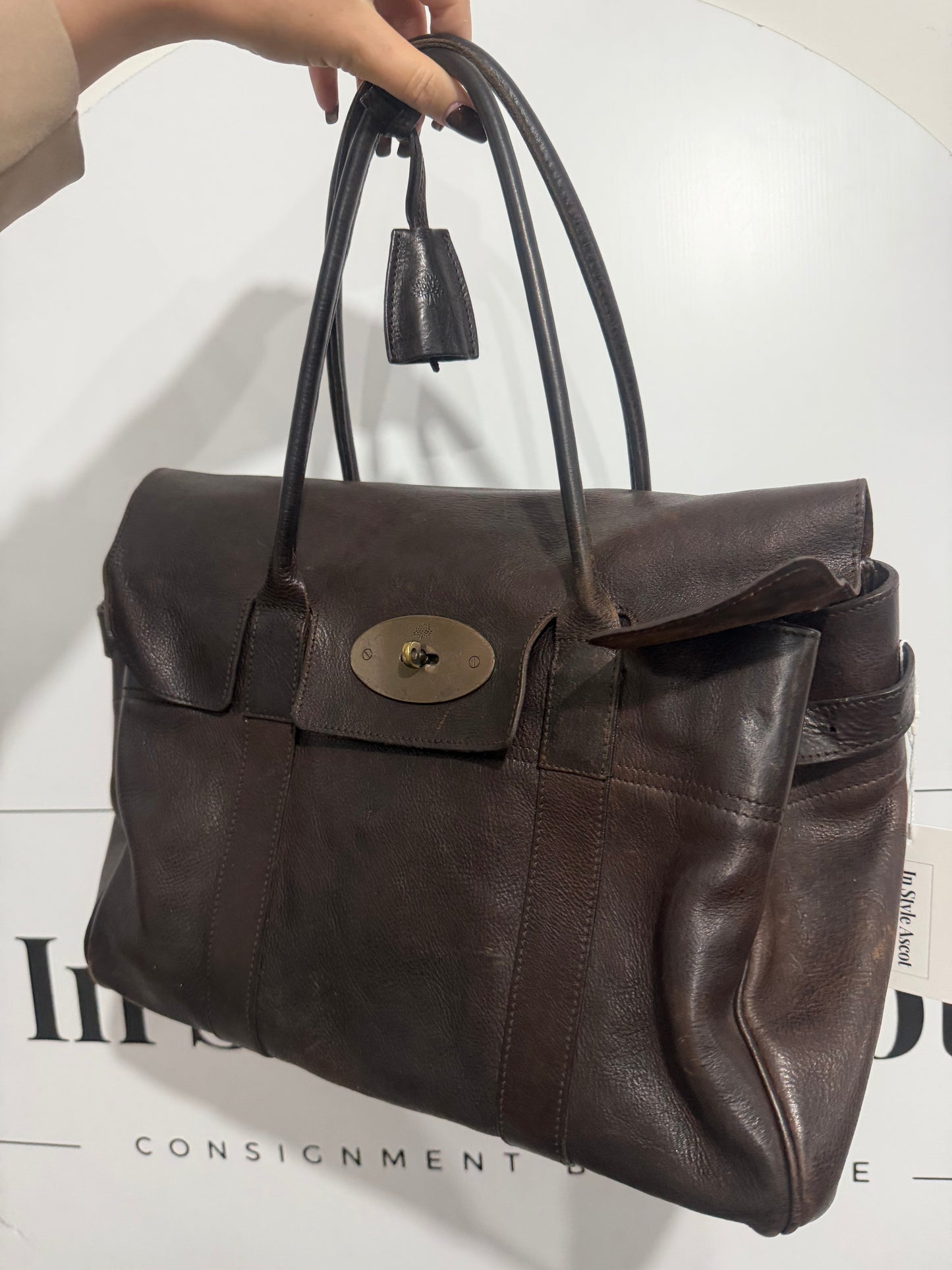 Chocolate Brown Mulberry Bayswater, with purse