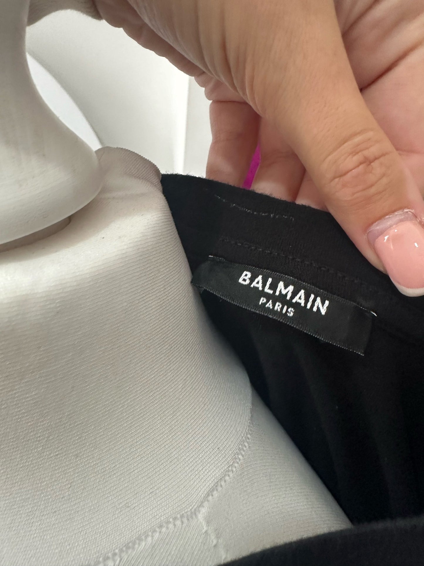 Balmain Black T-Shirt - S