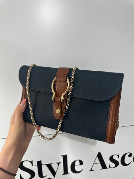 Navy and brown Massimo Dutti Bag, Small