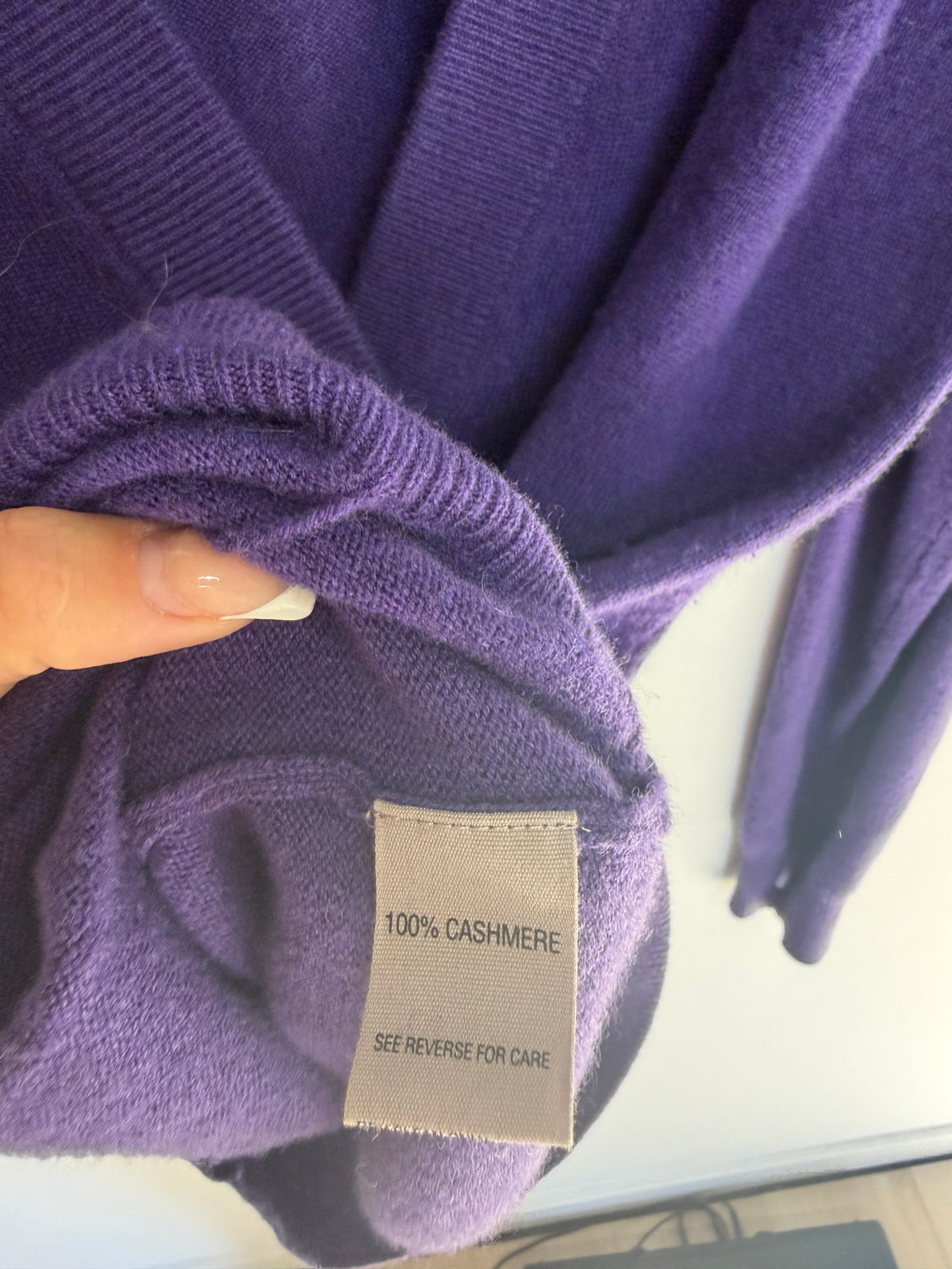 Preloved Jigsaw Cardigan Size Small Purple