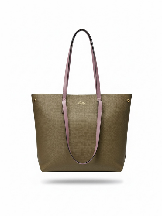 Preloved Bally Handbag Taupe