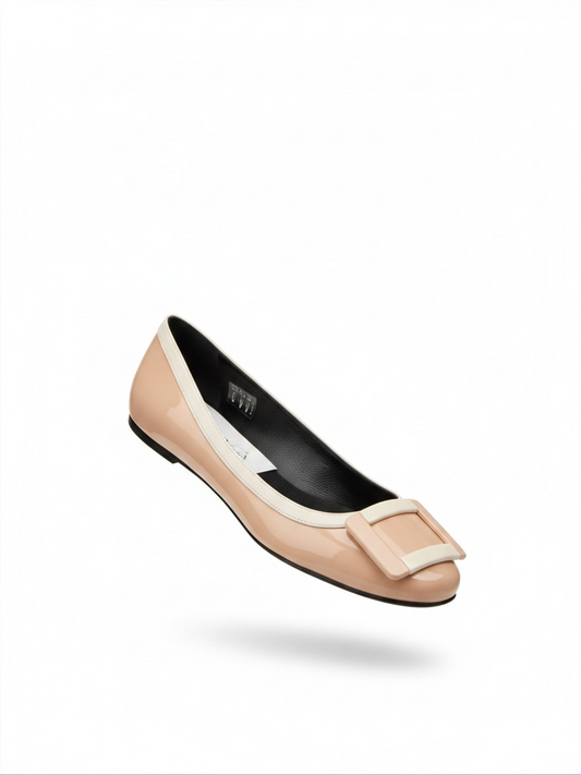 Preloved Roger Vivier Ballet Flats EU 39 - UK 6 Beige/White