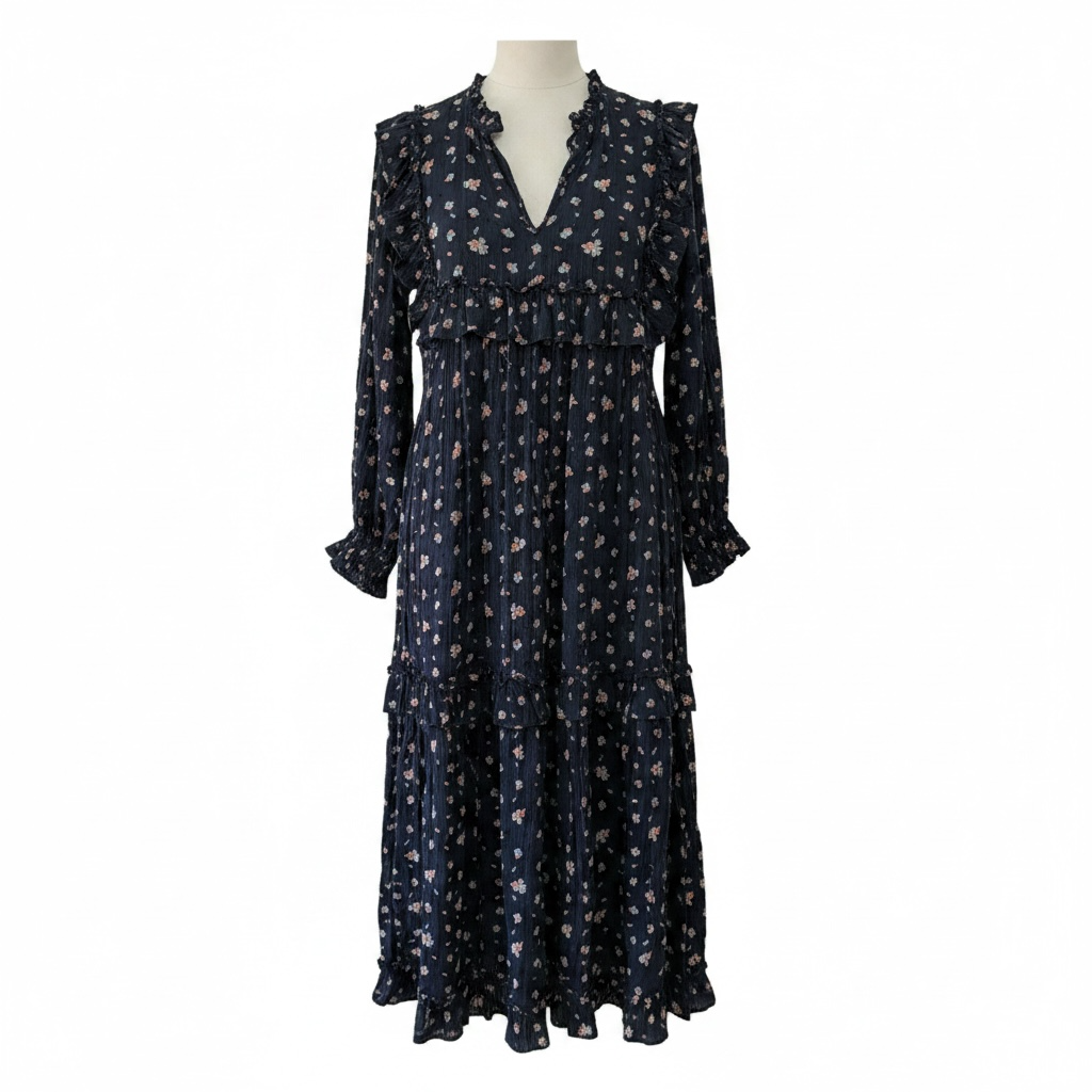 Preloved, Navy Stella Nova Dress, Small