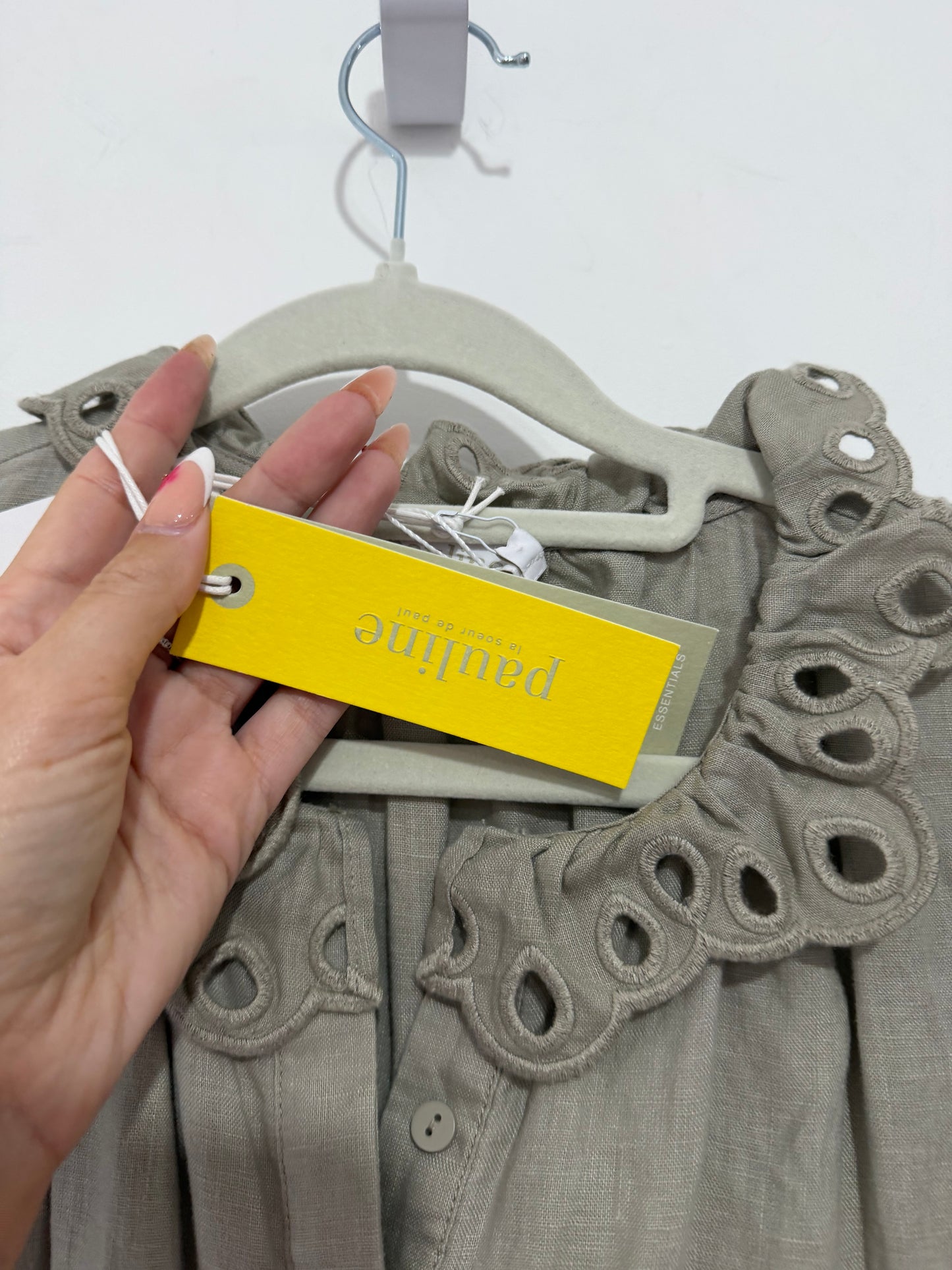 Preloved, Grey Pauline Dress, UK 6 (Fits 8-10)