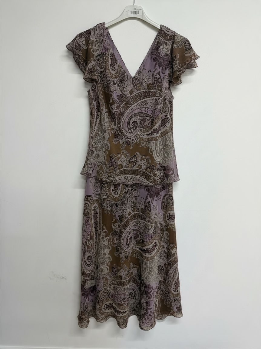 Preloved BNWT CC Dress Size 12 Lilac Pattern