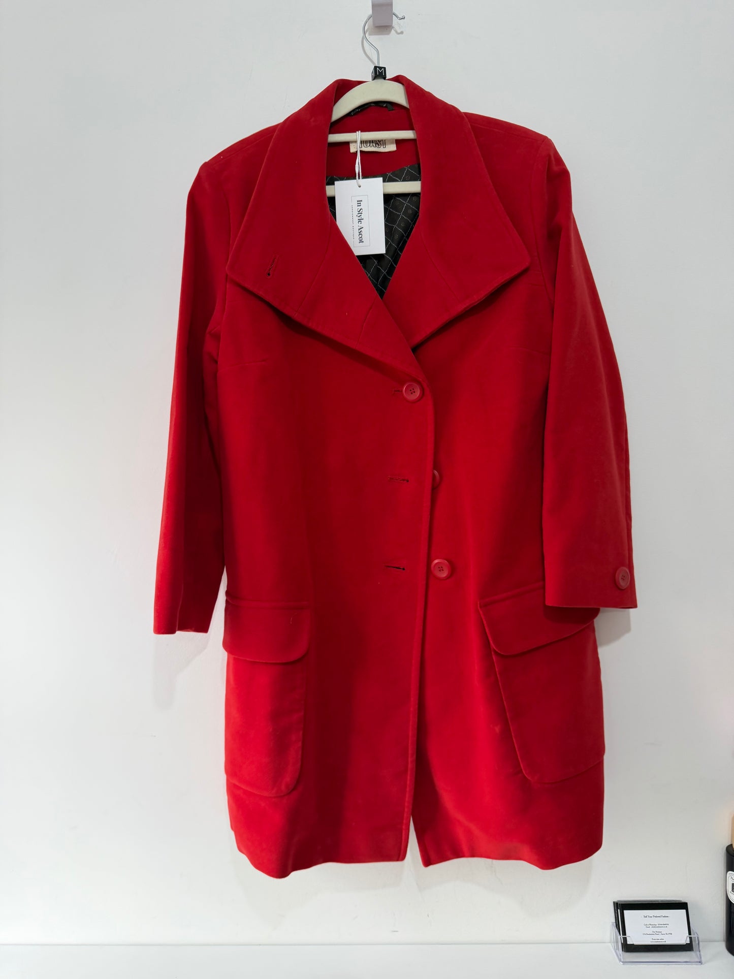 Preloved TOAST Coat Medium Red
