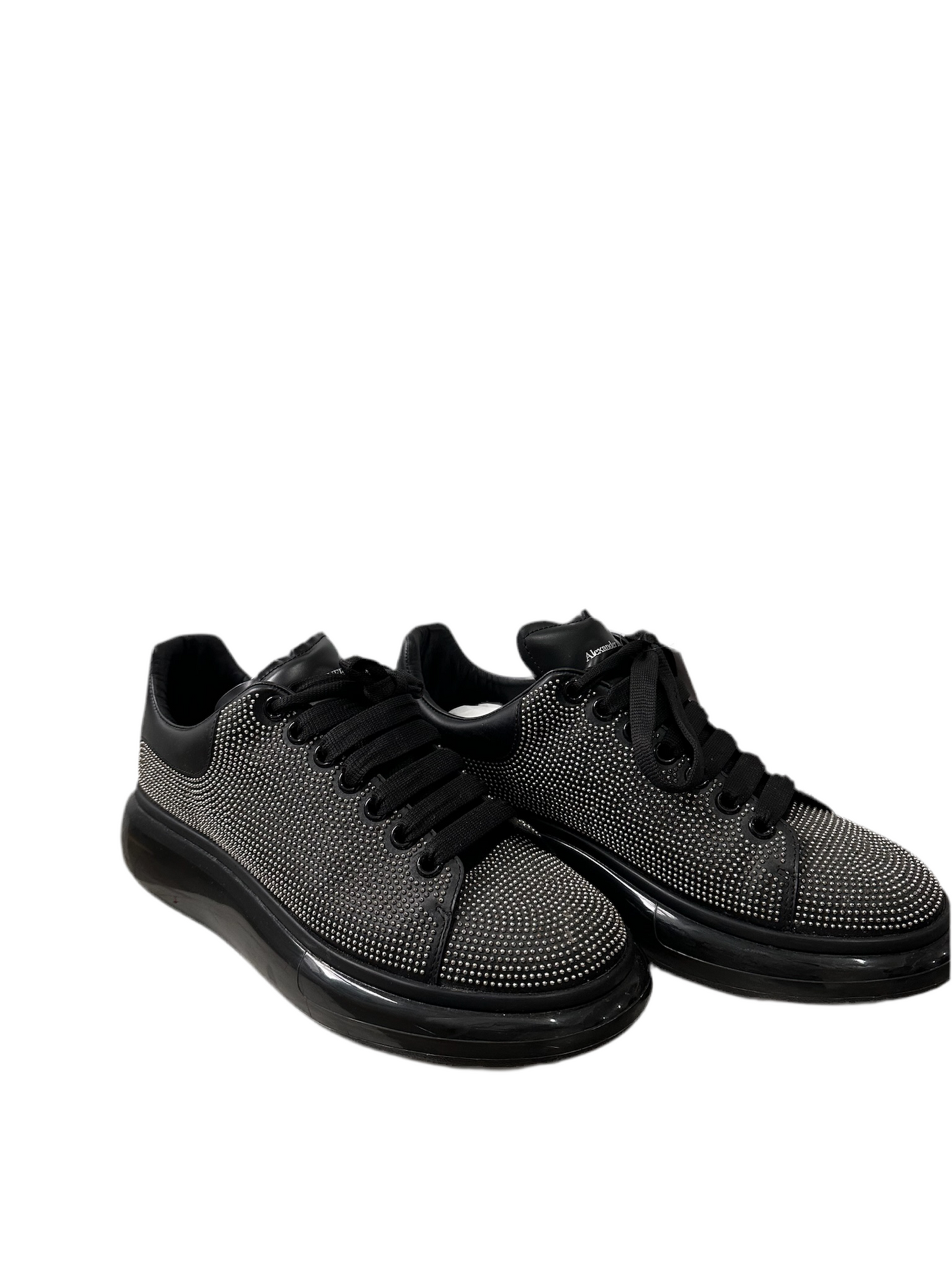 Black/Silver Alexander Mcqueen Trainers, Size 43