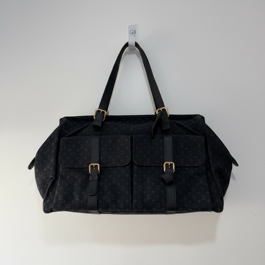 Preloved, Navy Louis Vuitton Denim Keepall, Josephine