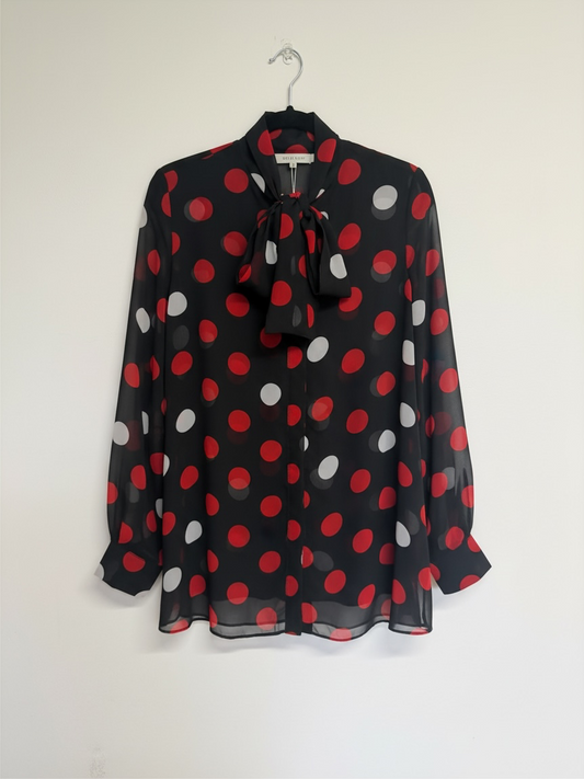Preloved Alexander McQueen Dress Size 12 Black and Red