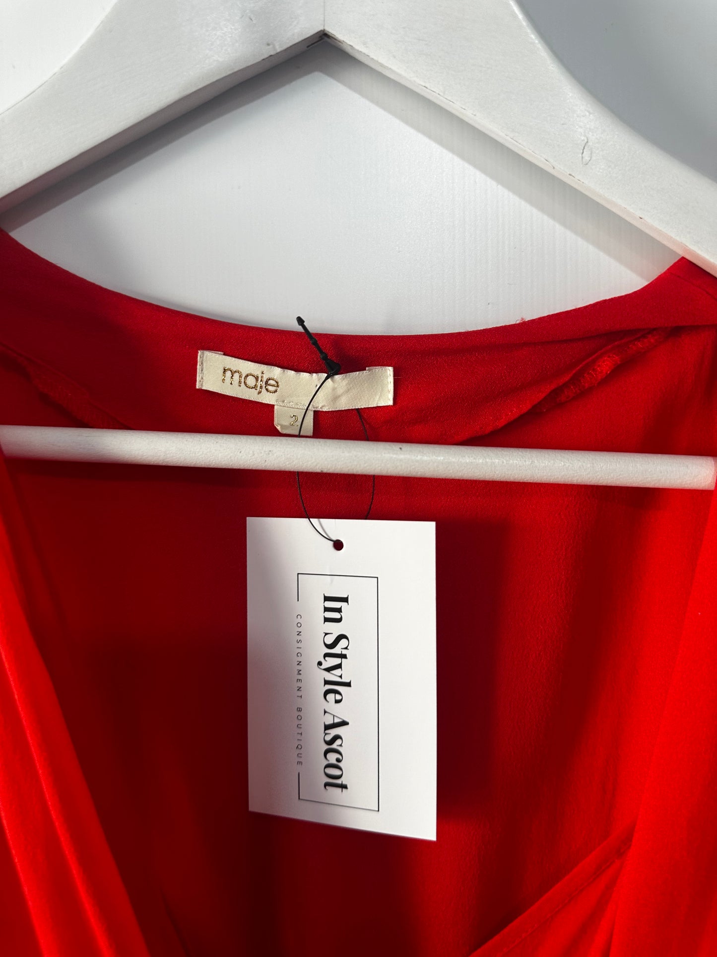Red Maje Dress, Size 10