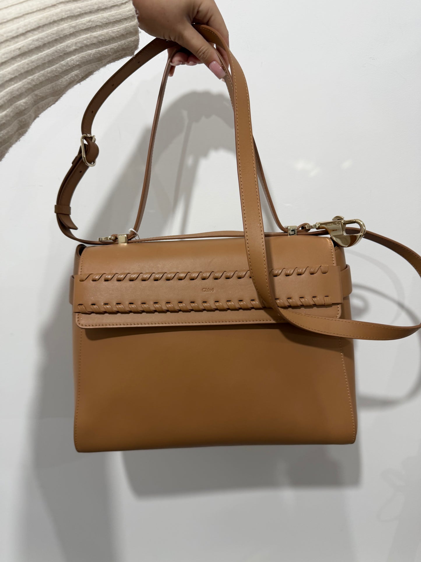 Brown Chloé Handbag Nacha Bag, 32cm W   25cm H