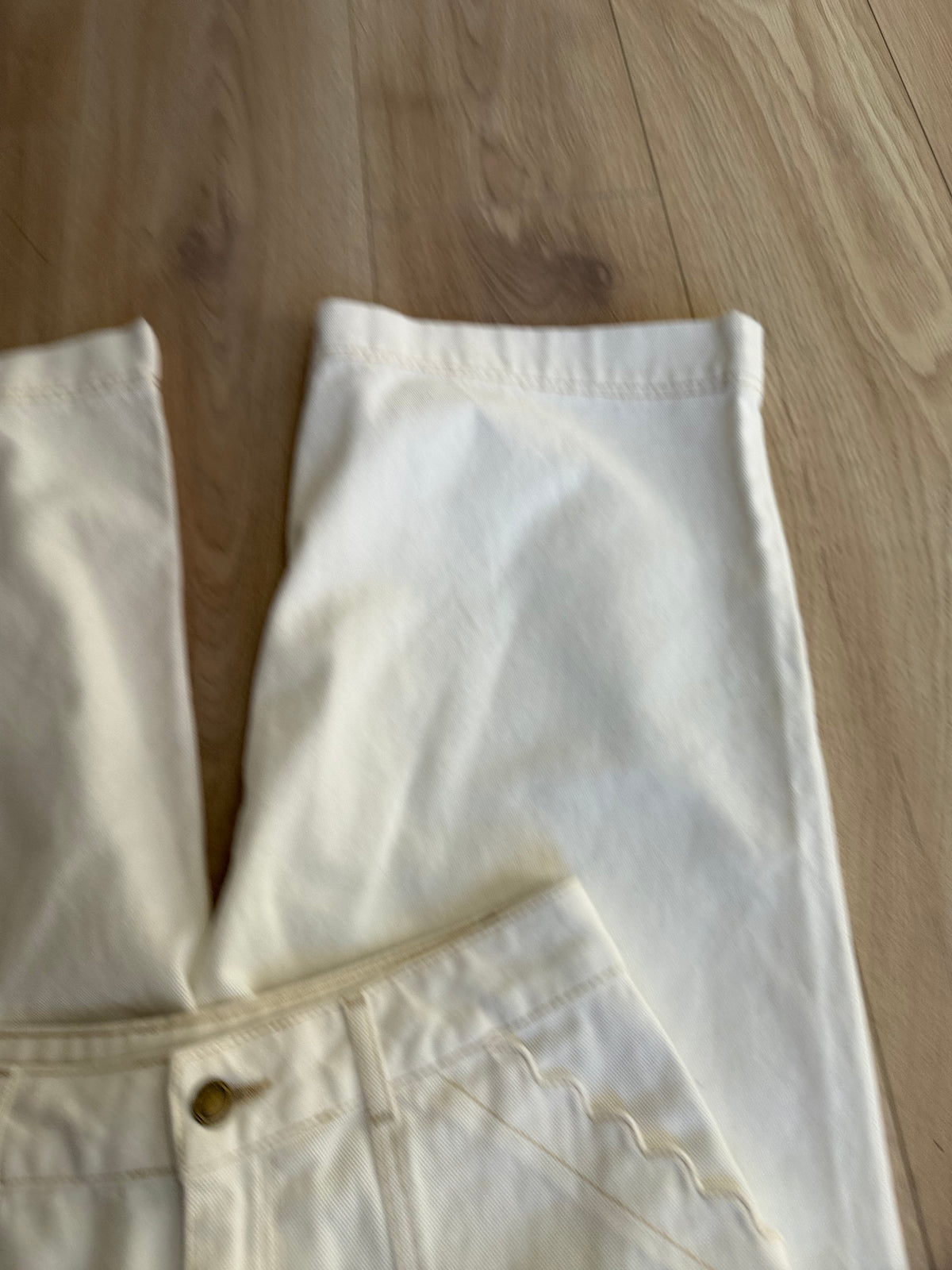 Preloved Oliver Bonas Jeans Size 10 White