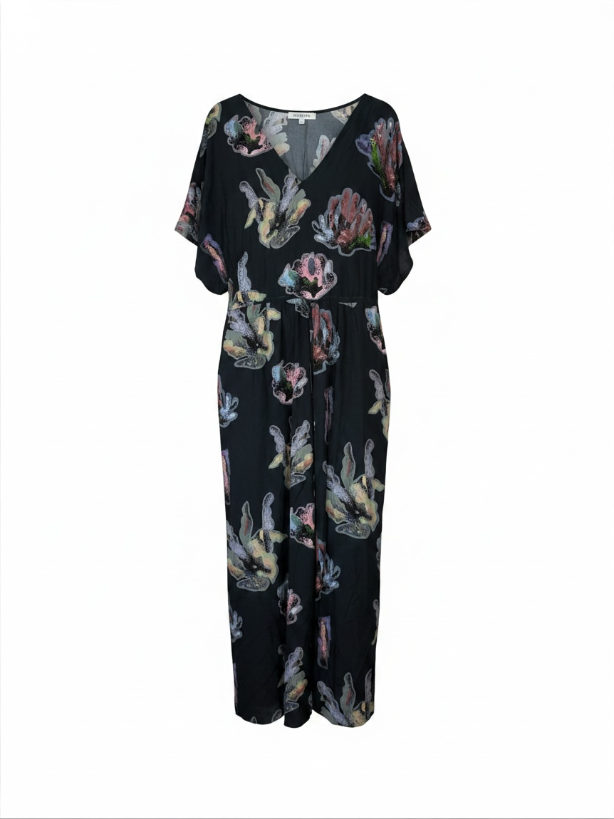 Preloved Bimba Y Lola Jumpsuit Size M Grey Pattern