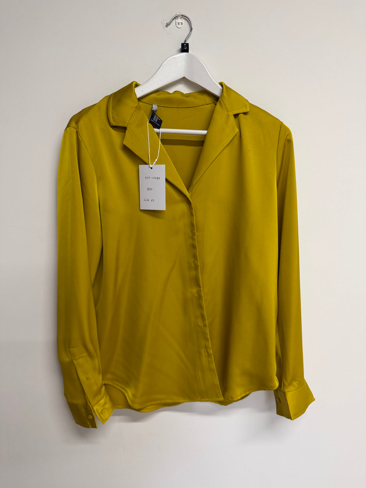 Preloved JNY Shirt Size XS Yellow