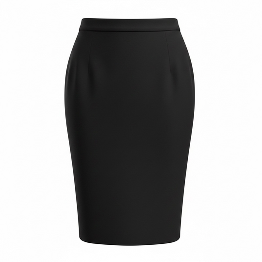 Preloved, Black Chanel Skirt, UK 10
