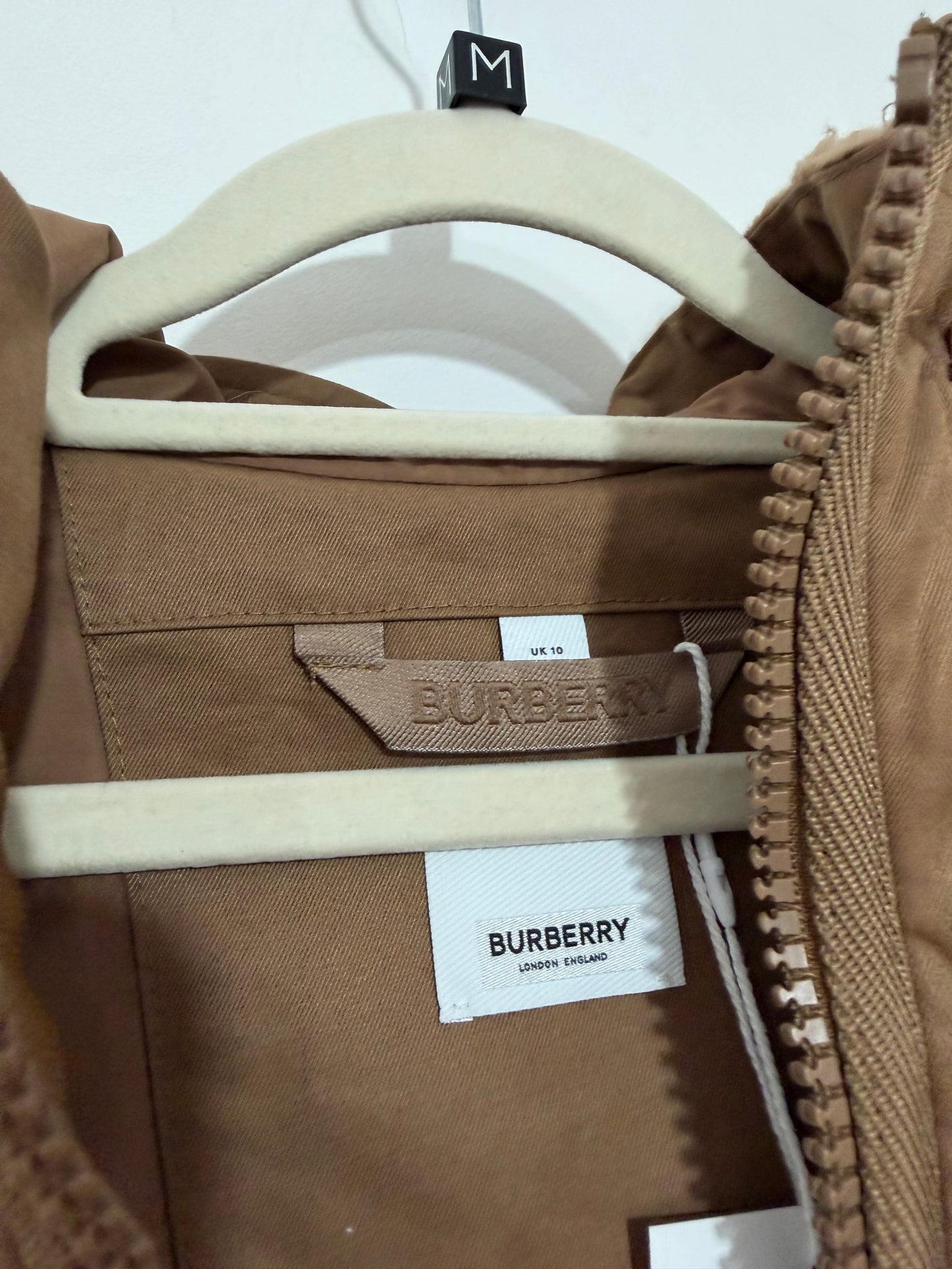 Preloved Burberry Teddy Coat Size 10 Camel